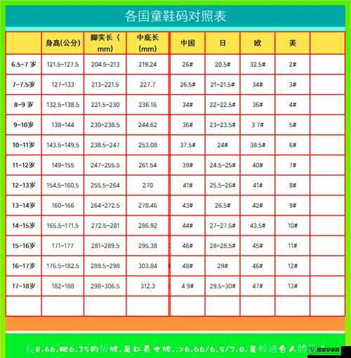 欧洲尺码与日本尺码的差异及相关特点探讨